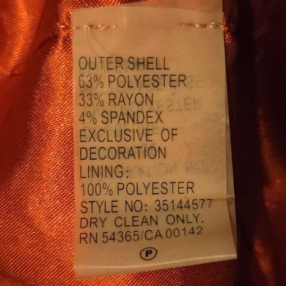 Peter Nygard Floral Dark Academia Jacket Coat Heavy Red Size 14 Whimsigoth - Picture 7 of 10